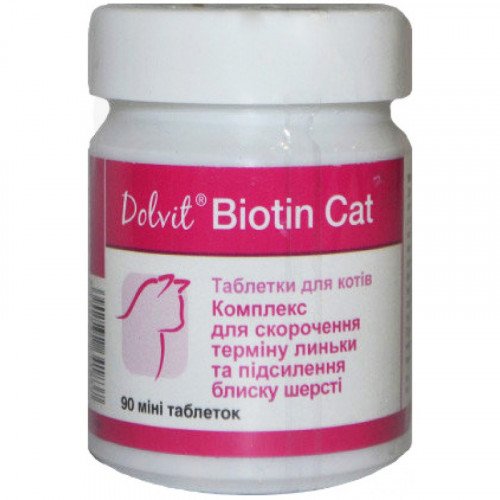 

Таблетки Dolfos BiotinCat для поддержки здорового вида кожи, шерсти и когтей, 90 табл.