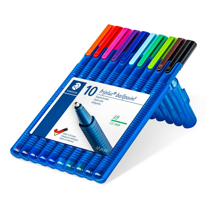 

Набор ручек-роллеров Triplus Staedtler (10шт/уп) (ST.462 SB10)