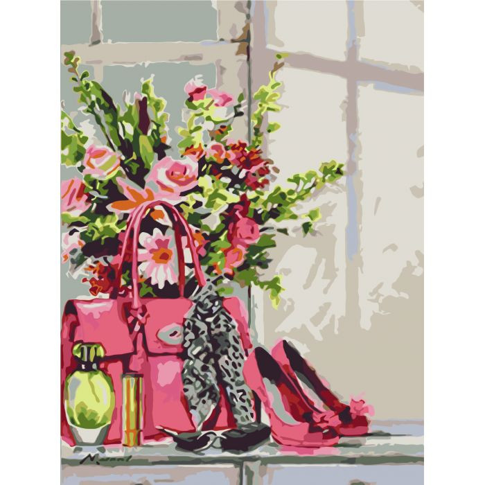 

Картина по номерам / анти-стресс раскраска Идейка Букеты "Стильная штучка" KHO2050, 40х50 см