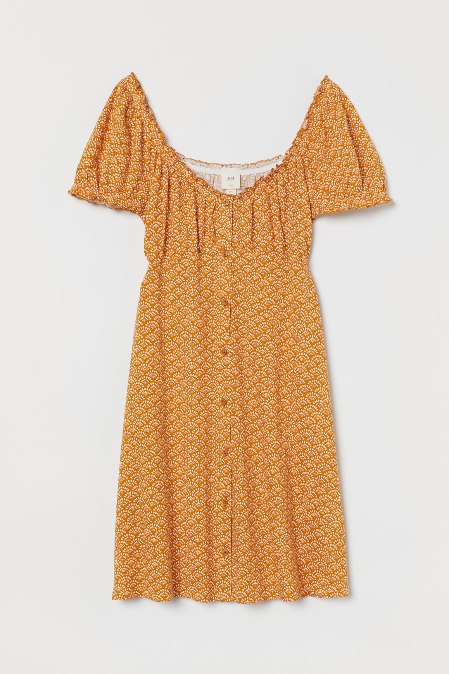 

Платье H&M  горчичный 2112766523, Платье H&M L горчичный 2112766523