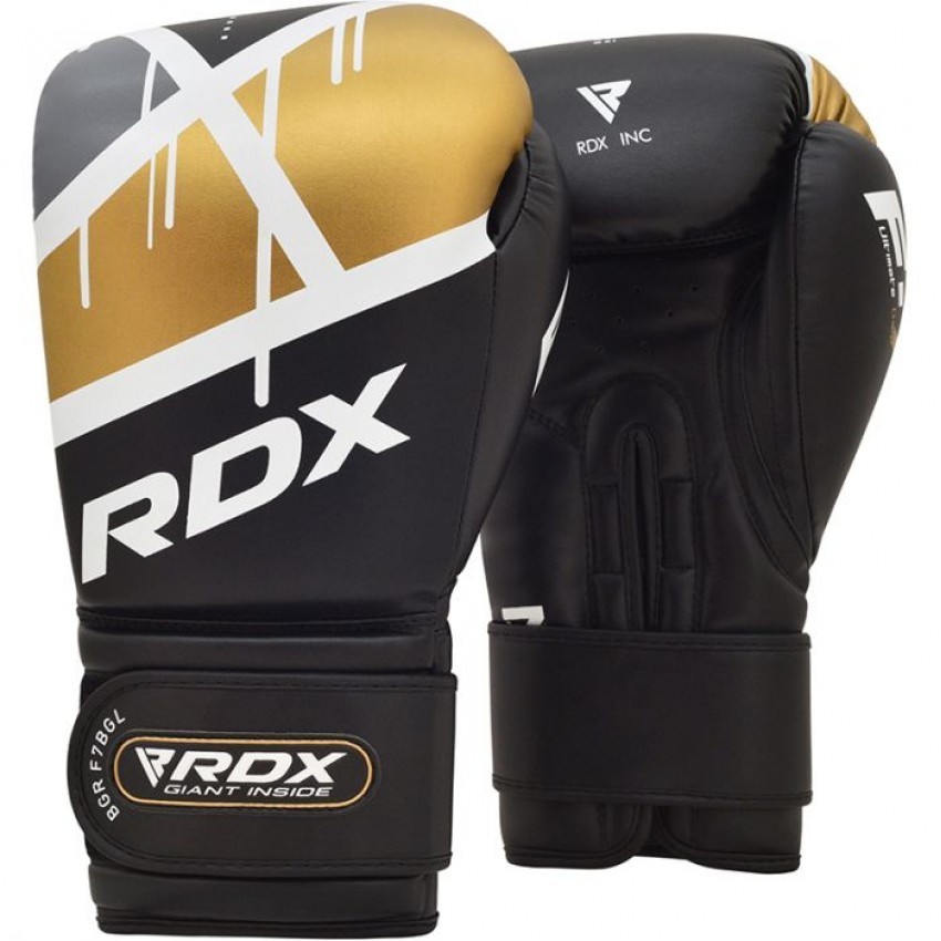 

Боксерские перчатки RDX Rex Leather Black 10 унций черно-золотые 3071_40291