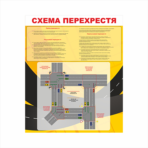 

Плакат Vivay “Схема перехрестя" А0