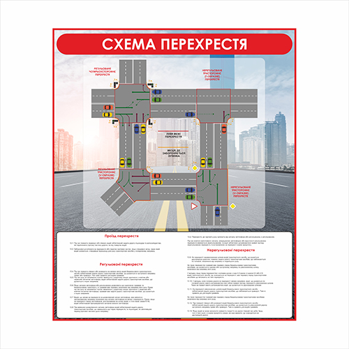 

Плакат Vivay “Схема перехрестя" А0