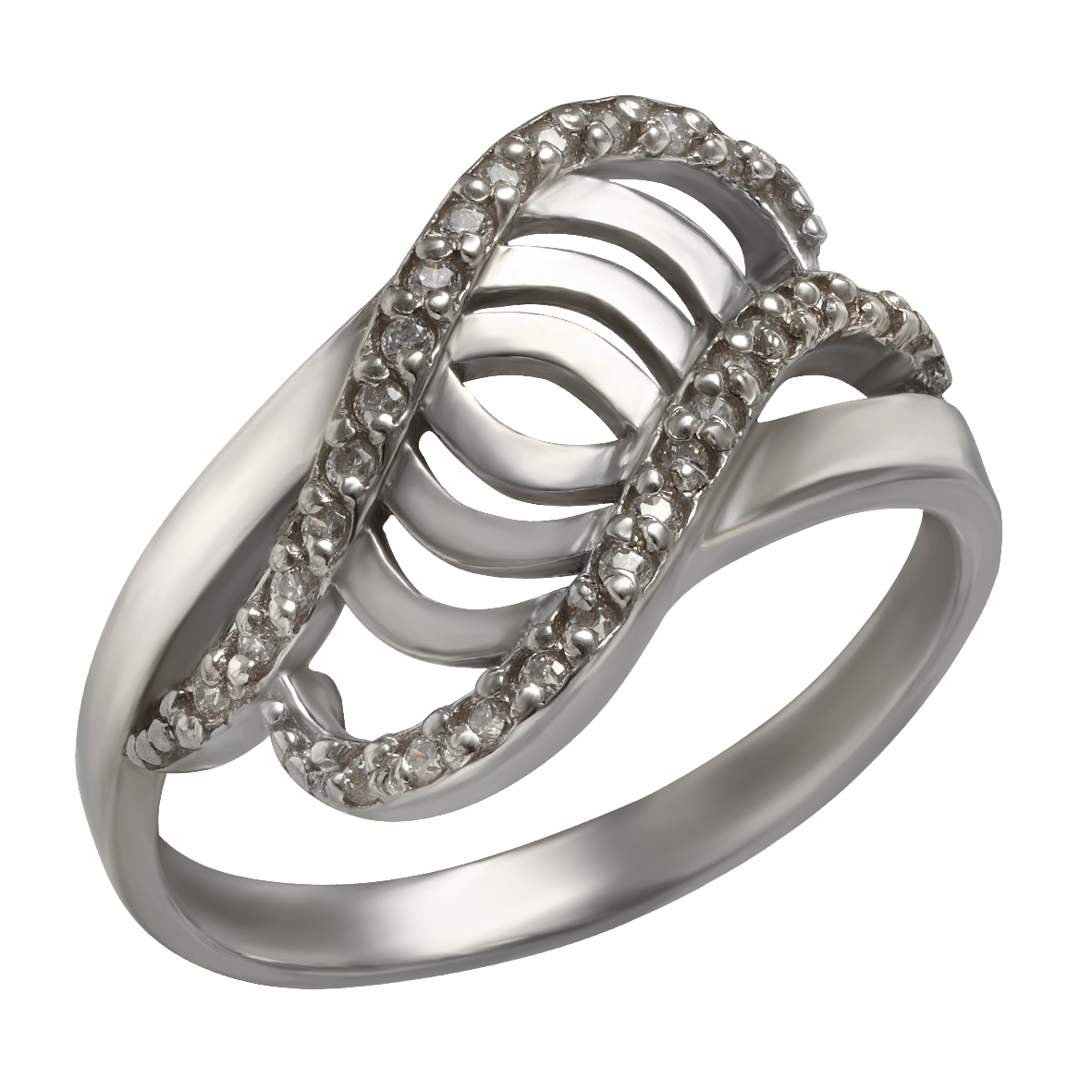 

Серебряное кольцо с фианитами Tango Jewellery Company 320714С размер 18.5