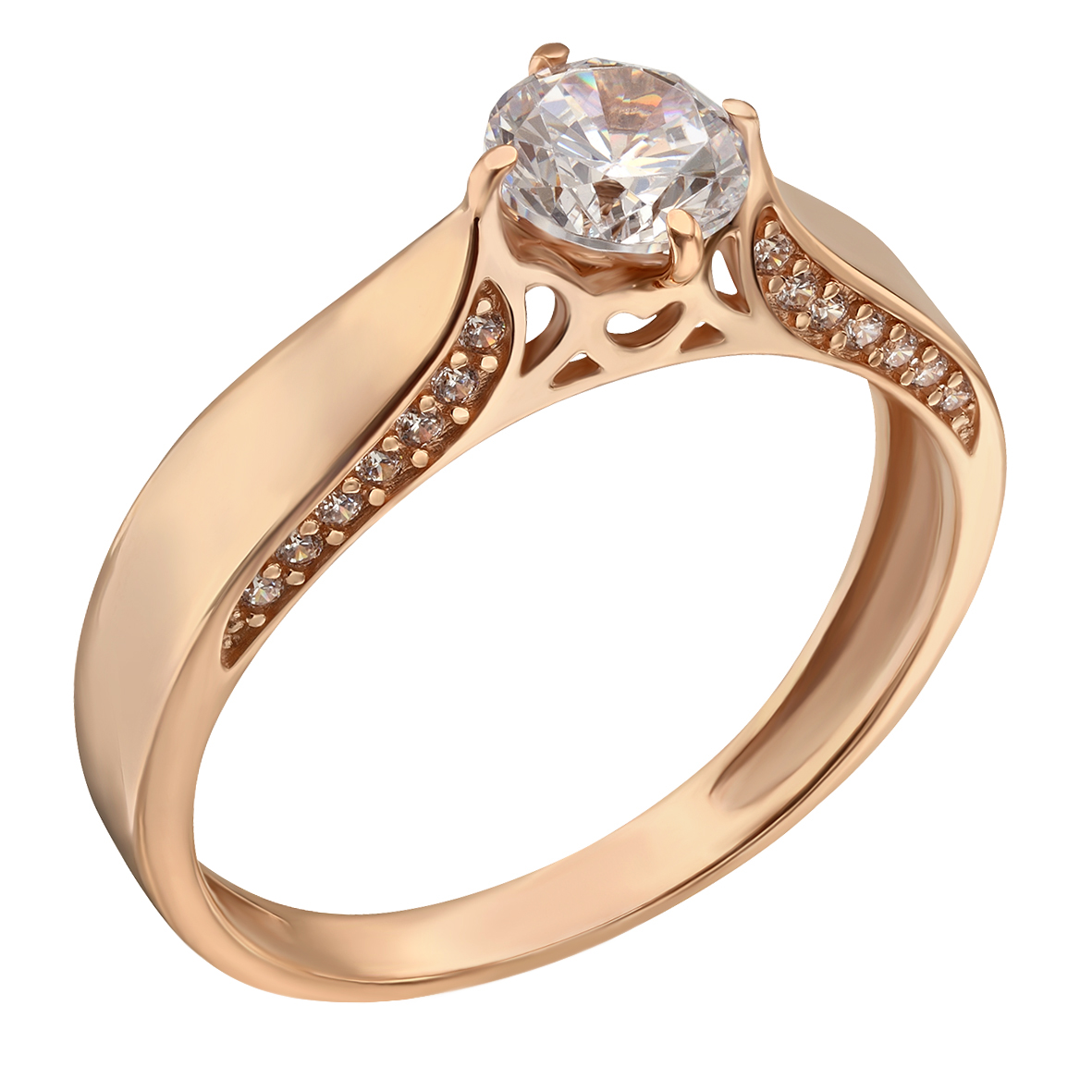

Кольцо в красном золоте с фианитами Tango Jewellery Company 380544 размер 17