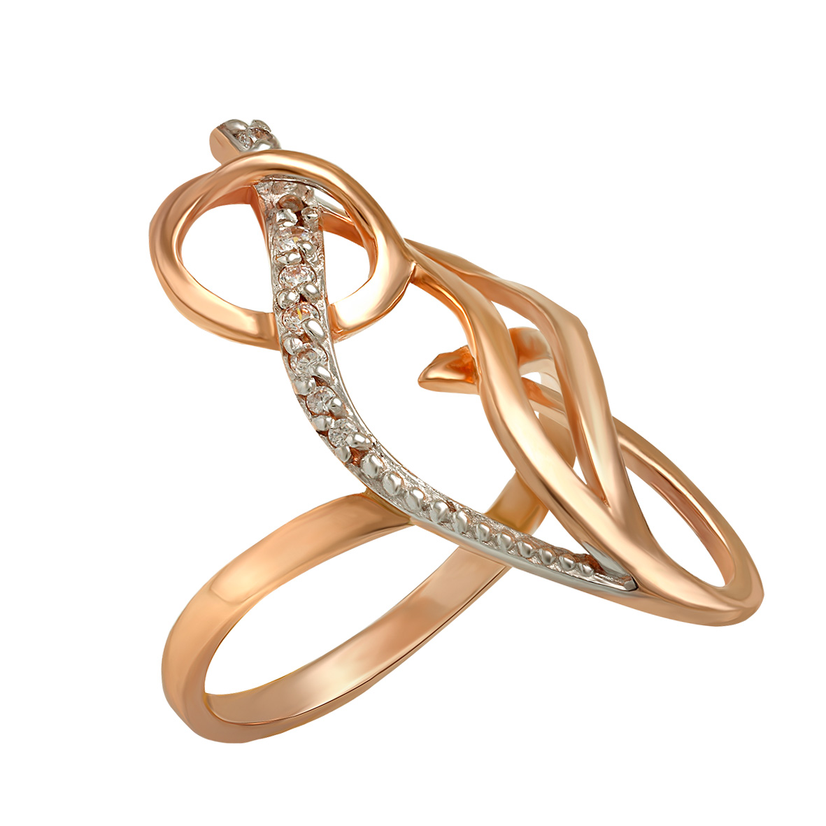 

Золотое кольцо с фианитами Tango Jewellery Company 320151 размер 16.5