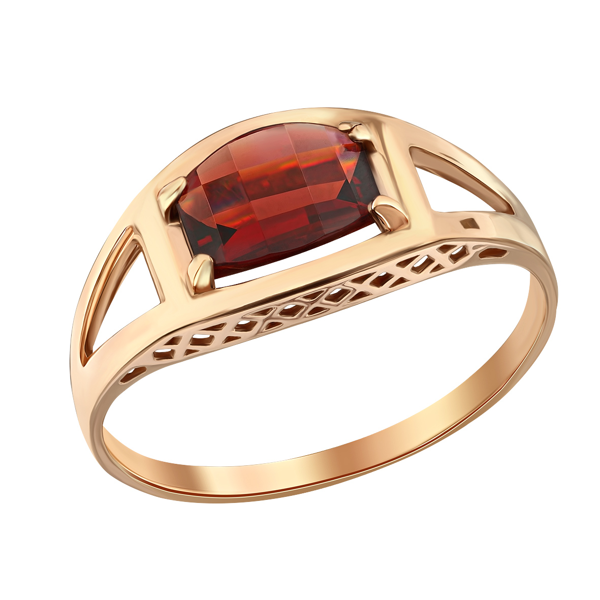 

Золотое кольцо с гранатом Tango Jewellery Company 364691 размер 18.5