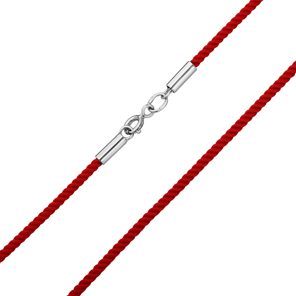 

Шелковый шнурок со вставками серебра Tango Jewellery Company 950094С размер 450