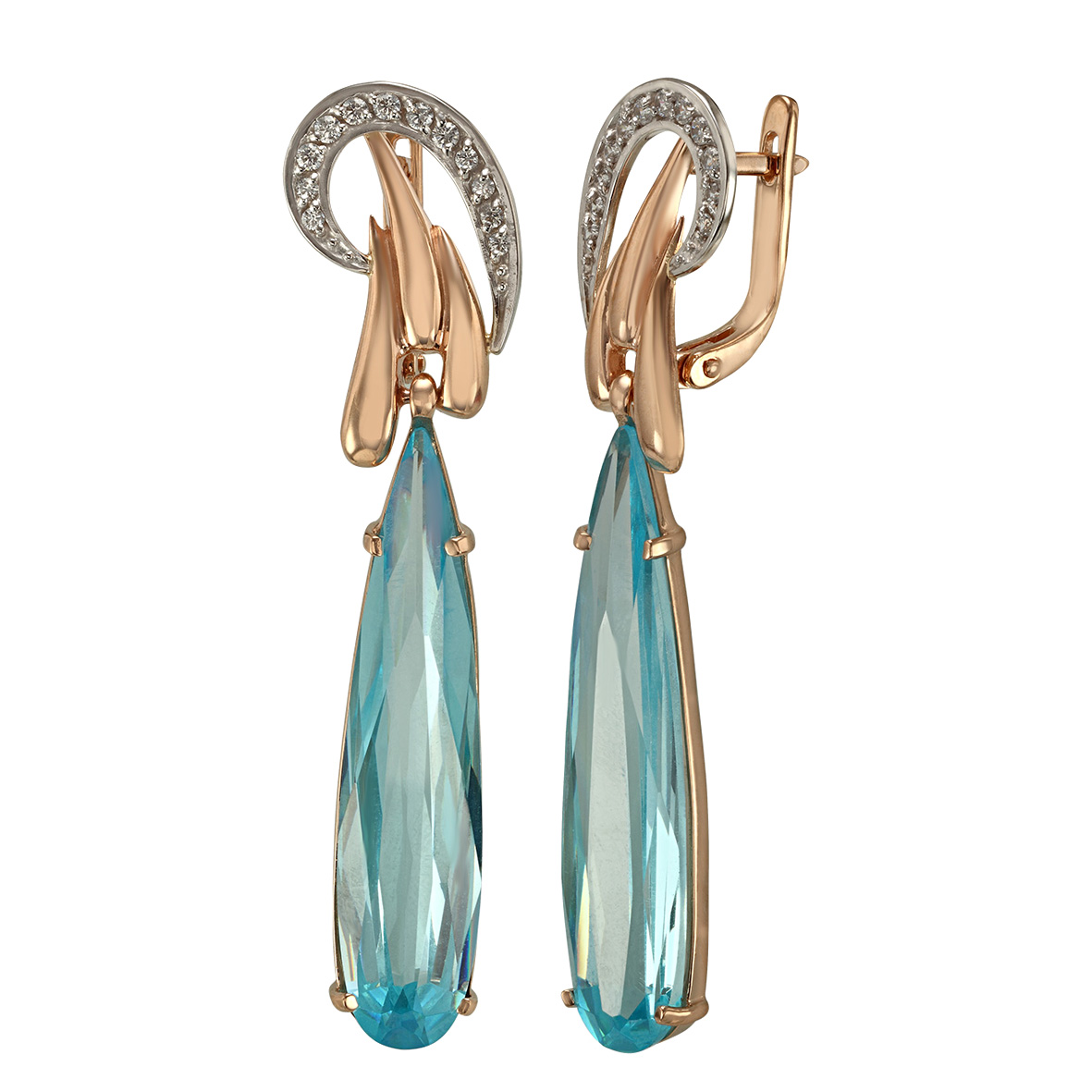 

Золотые серьги с фианитами Tango Jewellery Company 430202