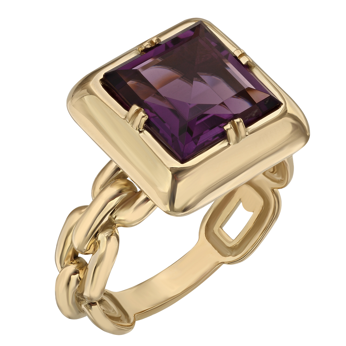 

Кольцо в лимонном золоте с аметистом Tango Jewellery Company 363647М размер 17