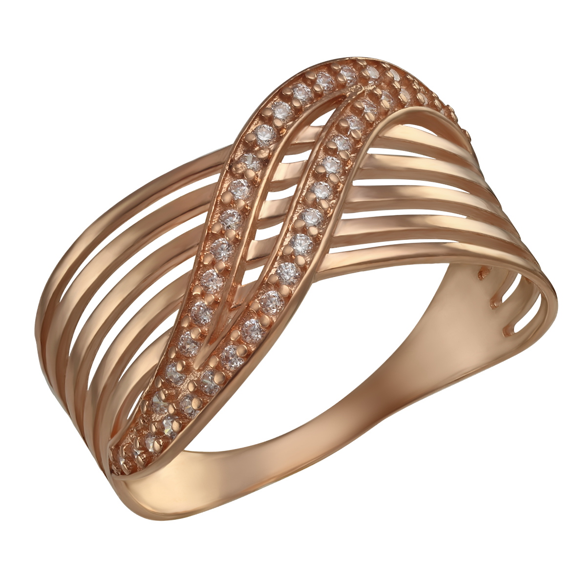 

Золотое кольцо с фианитами Tango Jewellery Company 380131 размер 21