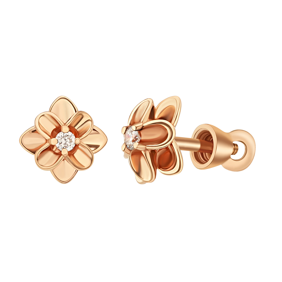 

Золотые пуссеты с бриллиантами Tango Jewellery Company 780527