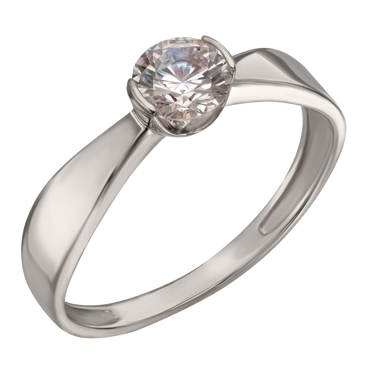 

Кольцо в белом золоте с фианитом Tango Jewellery Company 380485В размер 16.5