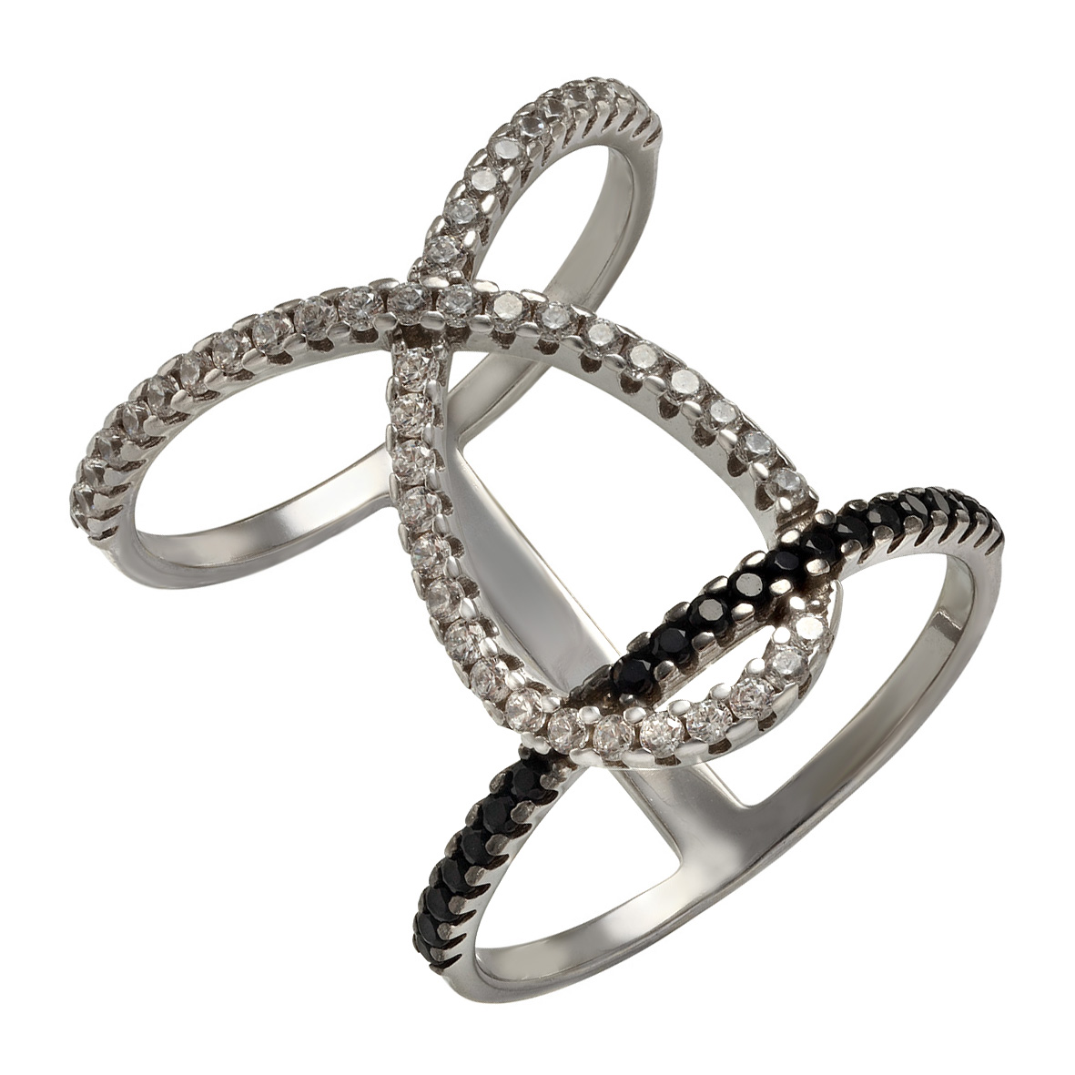 

Серебряное кольцо с фианитами Tango Jewellery Company 380351С размер 17