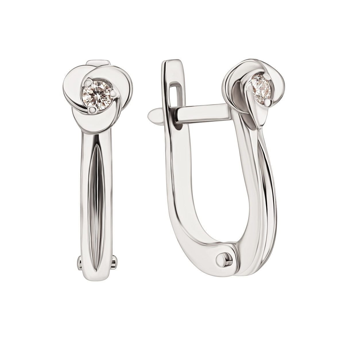 

Серьги в белом золоте с бриллиантами Tango Jewellery Company 760306В
