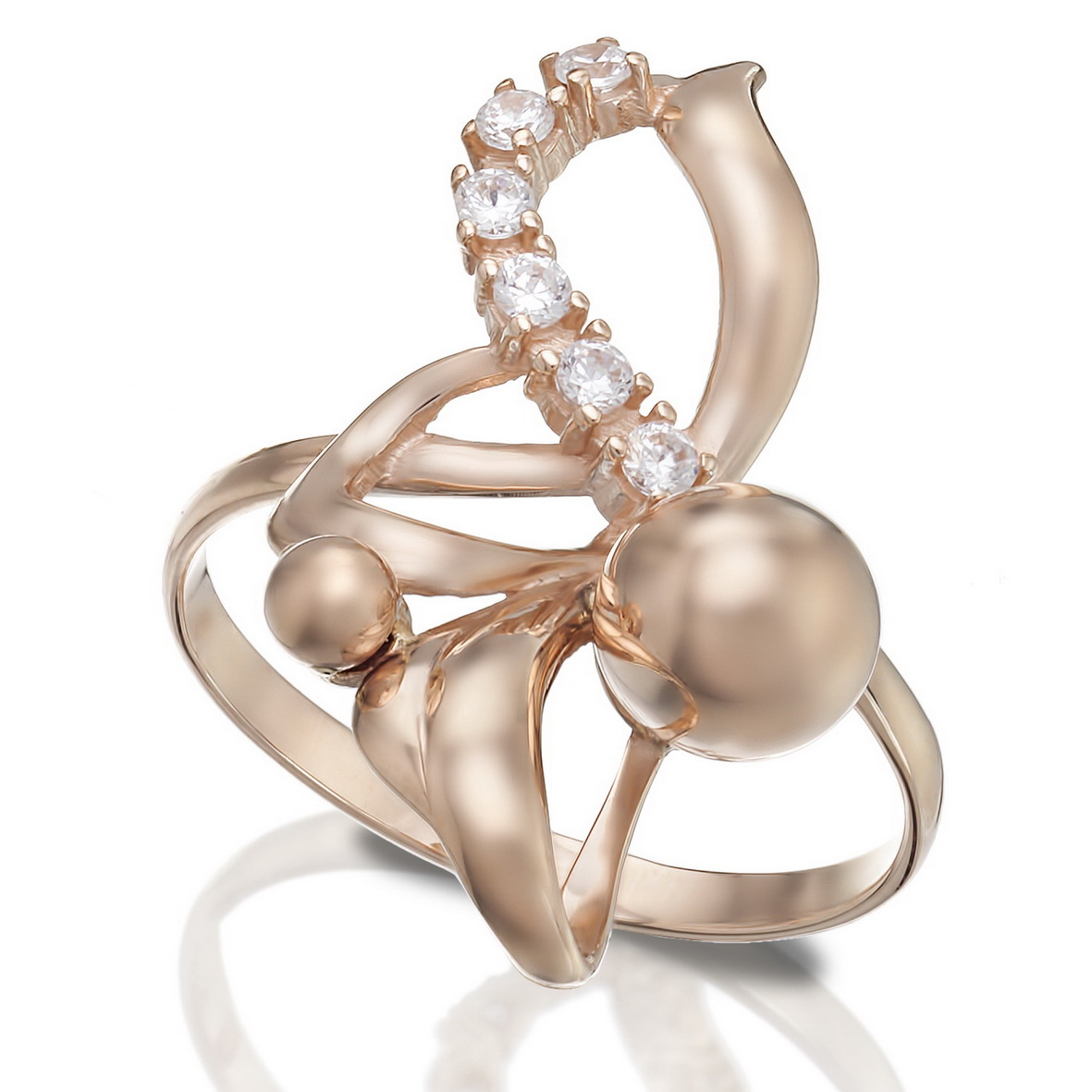 

Золотое кольцо с фианитами Tango Jewellery Company 330930 размер 17.5