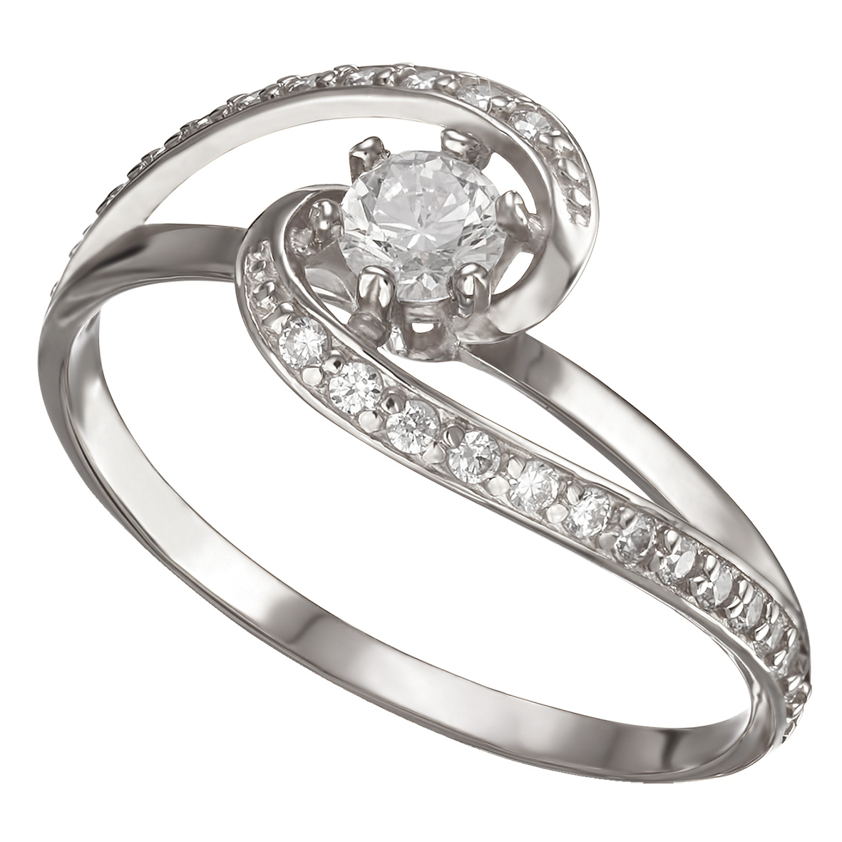 

Серебряное кольцо с фианитами Tango Jewellery Company 380139С размер 17.5