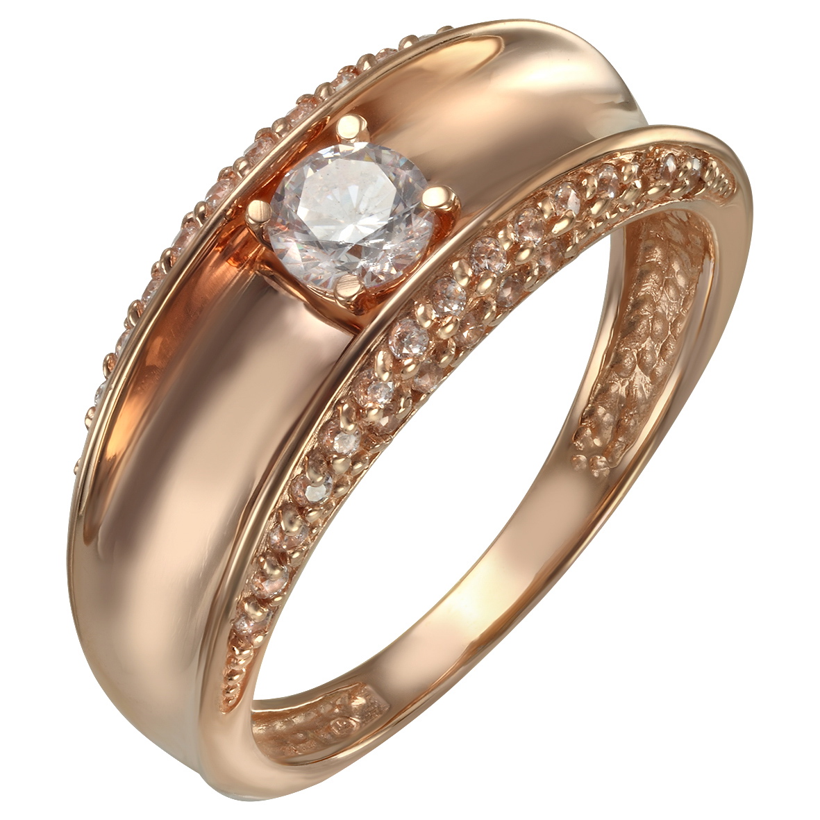 

Золотое кольцо с фианитами Tango Jewellery Company 380178 размер 16