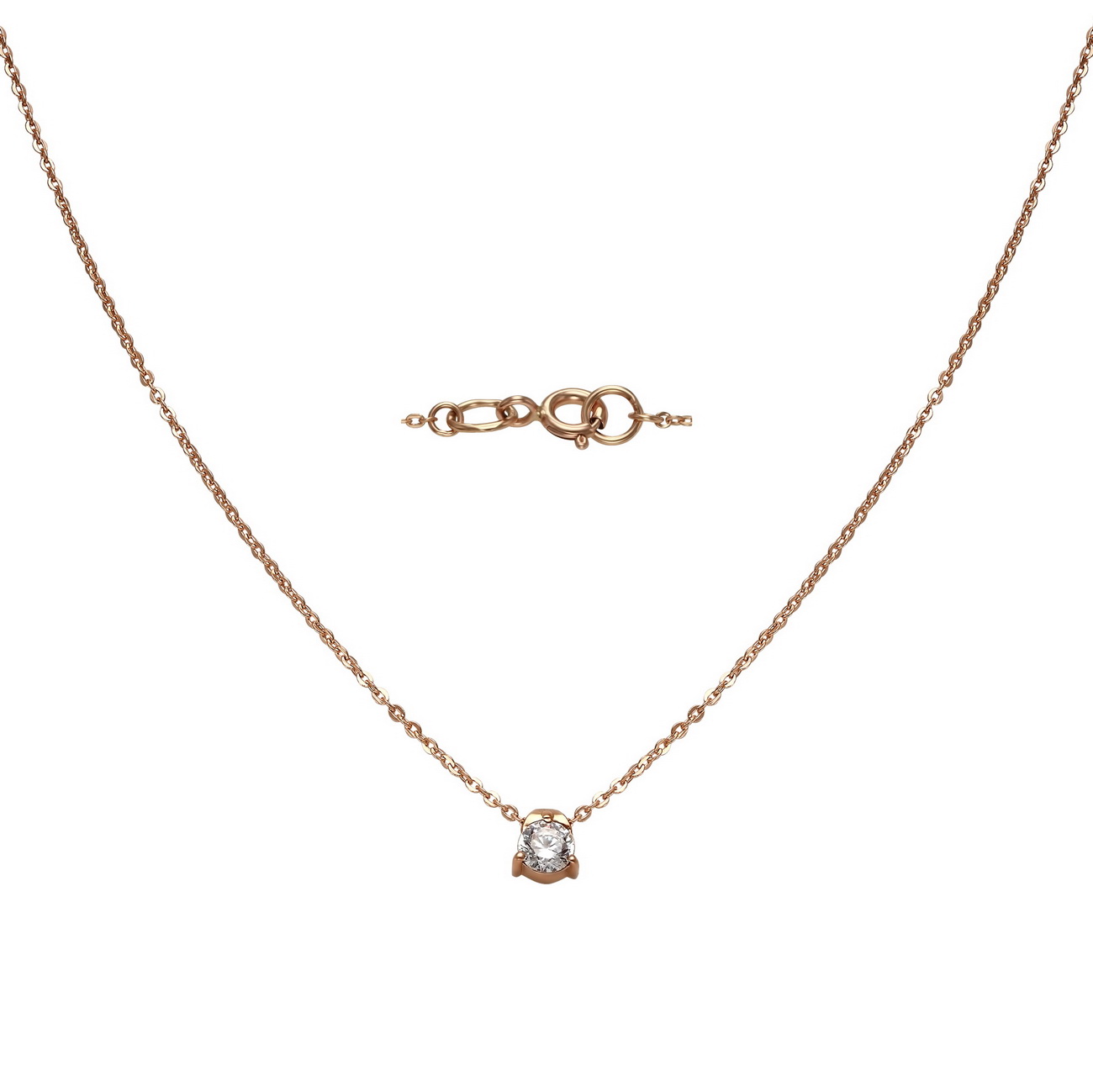 

Золотое колье "Де Колье" с фианитом Tango Jewellery Company 860314 размер 350