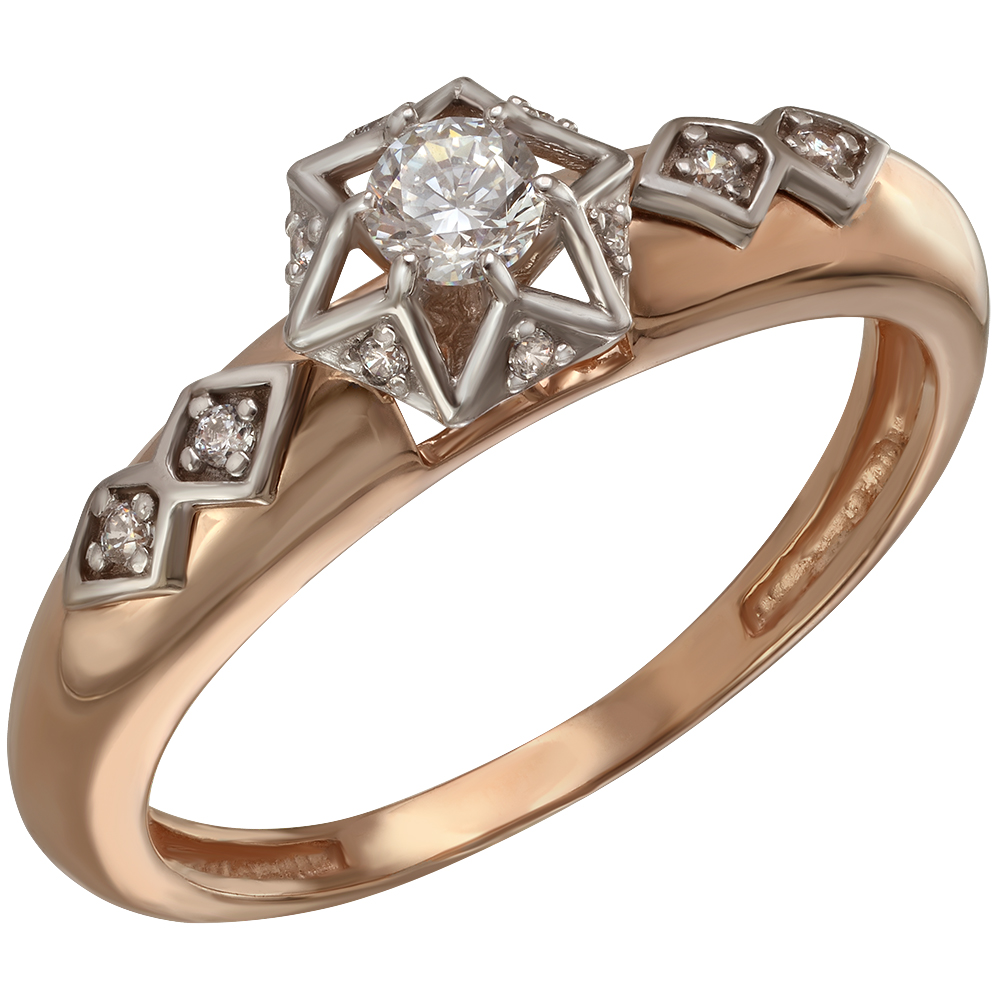 

Золотое кольцо с фианитами Tango Jewellery Company 350058 размер 16.5