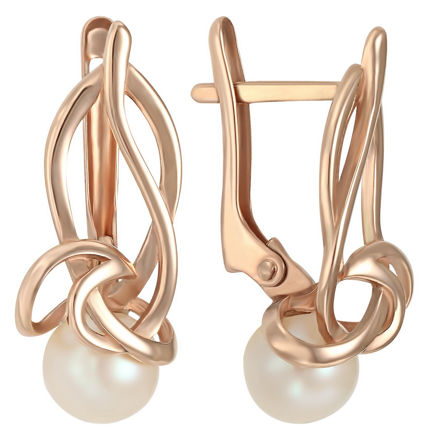 

Золотые серьги с жемчугом Tango Jewellery Company 420234