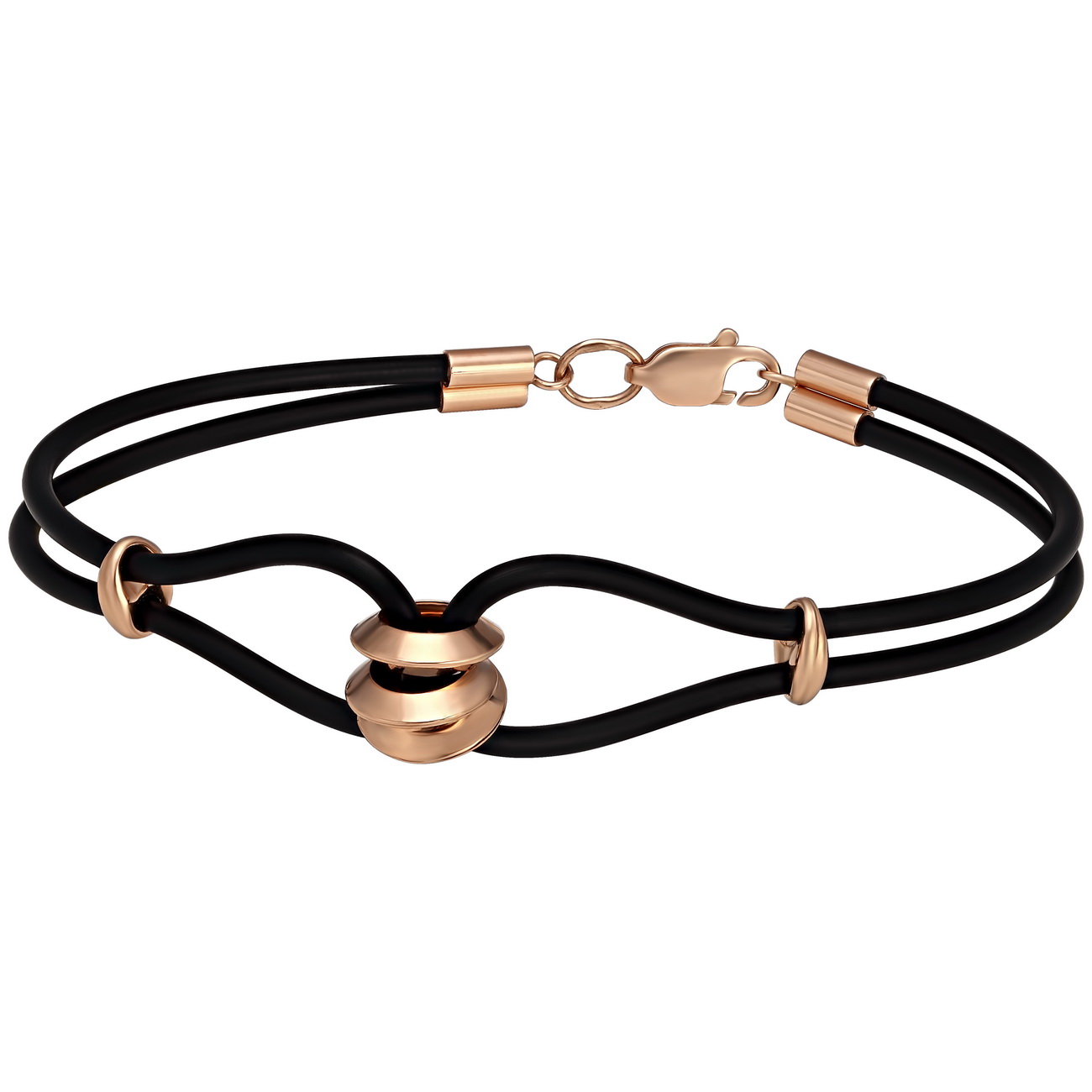 

Браслет из золота с каучуком Tango Jewellery Company 910076 размер 180