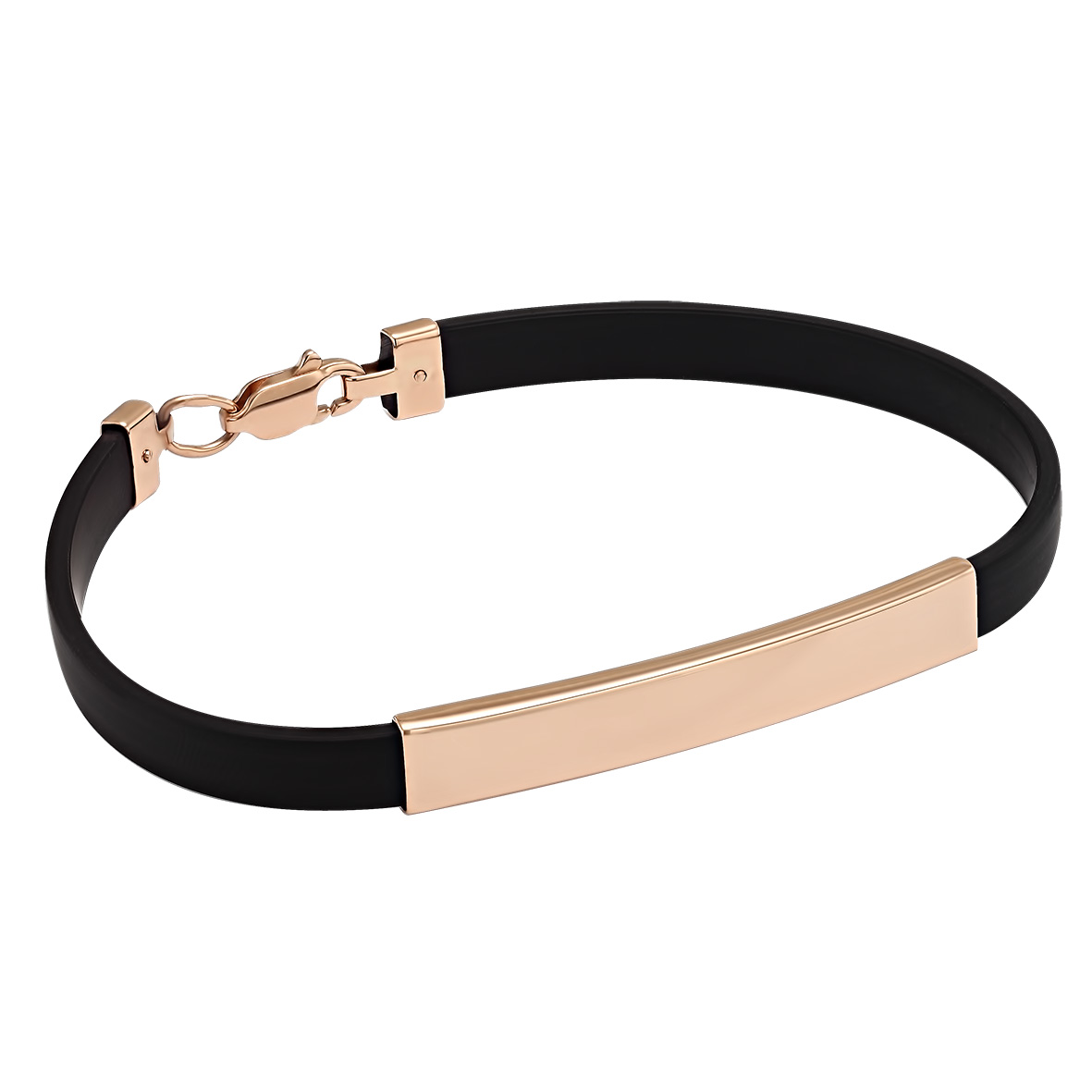 

Золотой браслет с каучуком Tango Jewellery Company 910055 размер 200