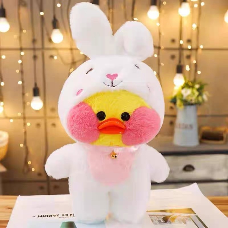 

Мягкая игрушка кукла утка Лалафанфан , "Lalafanfan Duck" 30 см Белая (4581065)