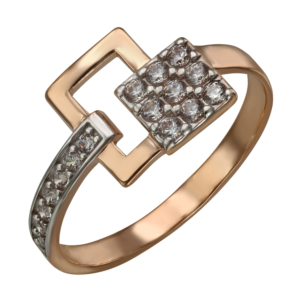 

Золотое кольцо с фианитами Tango Jewellery Company 380437 размер 16.5