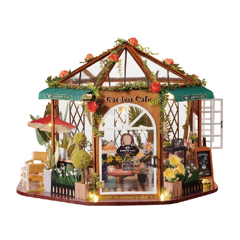 

Кукольный дом конструктор DIY Cute Room GD-001-B Garden Cafe для девочек