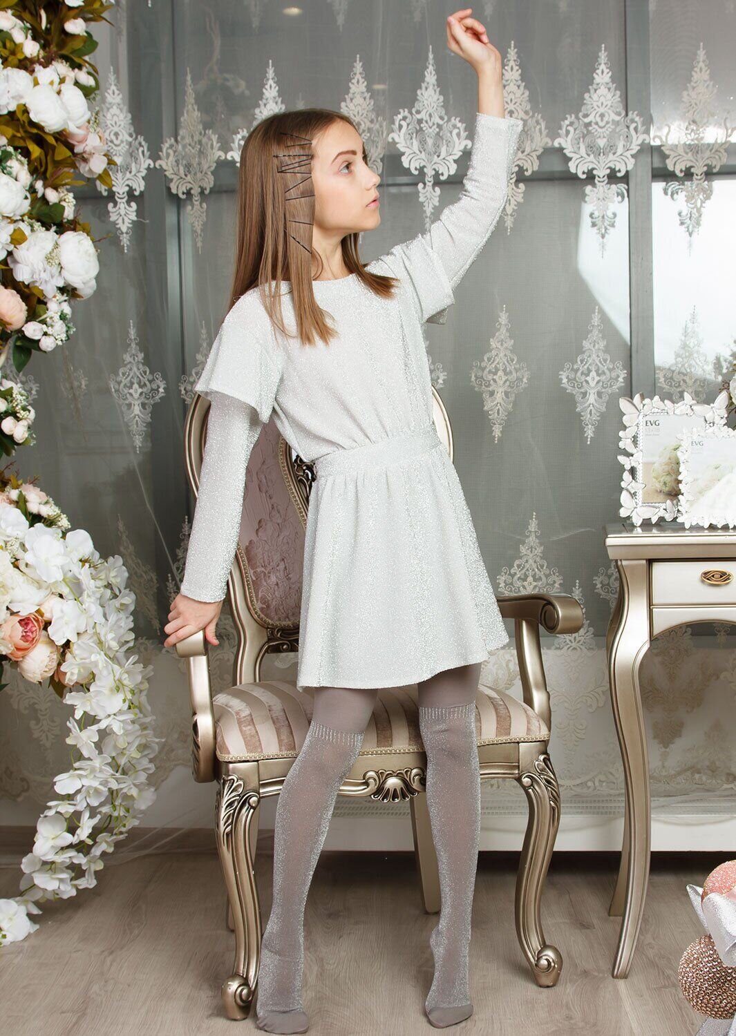 

Платье Sofia Shelest Патриция ПЛ0754 122 см Серебряный