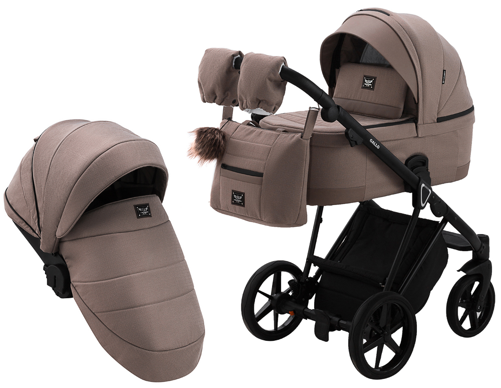 

Коляска 2 в 1 Adamex Gallo Thermo GA-7 cappuccino