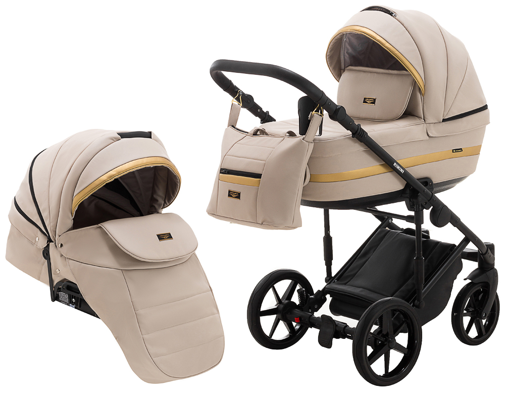 

Коляска 2 в 1 Adamex Rimini ECO кожа 100% RI-212