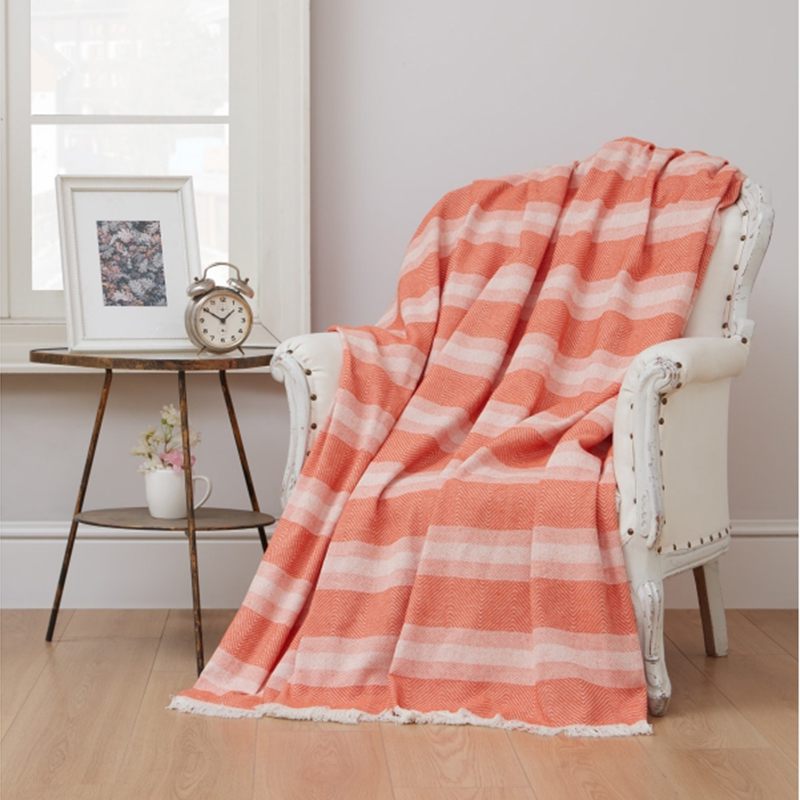 

Плед Eponj Home Denizli Kareli 190x200 см Оранжевый svt-2000022283243
