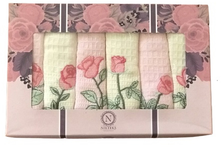 

Набор кухонных полотенец Nilteks Roses 40х60 см 6 шт (ts-02903)