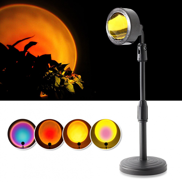

Лампа проектор Sunset Lamp Радуга SW - 009 с проекцией радуги, заката 4в1