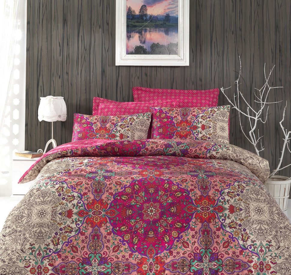 

Постельное белье Cotton Box Tugba Fusya евро 010077181