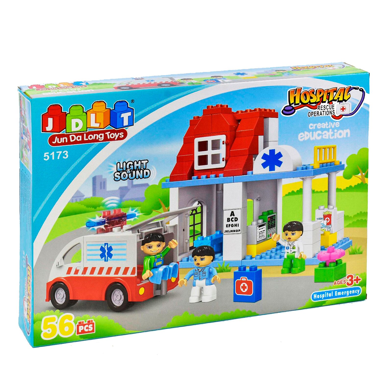 

Конструктор Пункт Скорой Помощи JDLT 56 деталей со световым и звуковым эффектом Разноцветный 6968703262719
