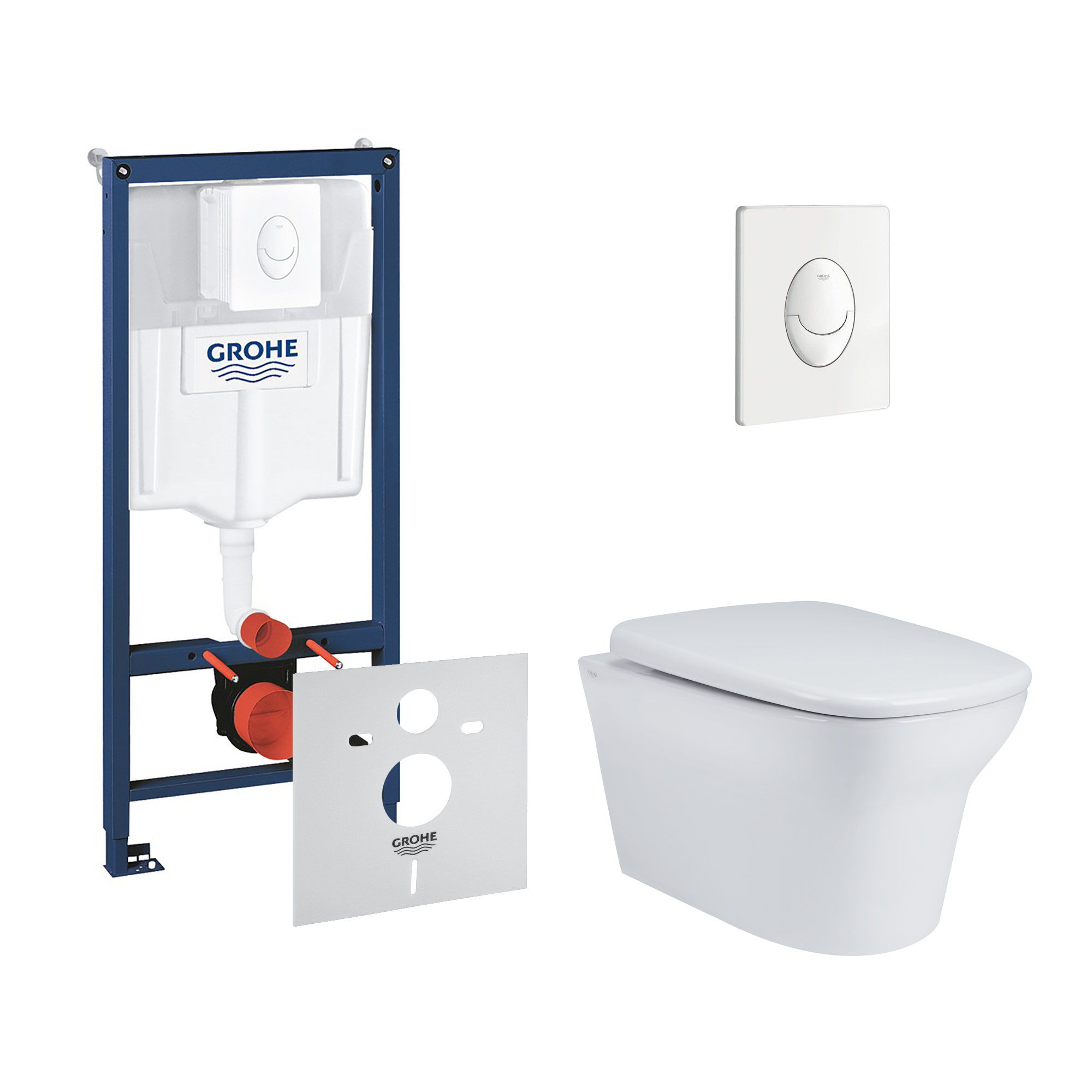 

Набор инсталляция 4 в 1 Grohe Rapid SL 38722001 + унитаз с сиденьем Qtap Gemini QT25332614EW