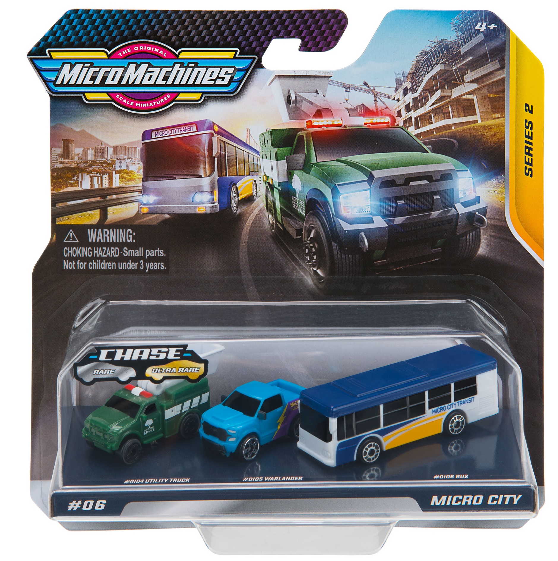 

Іграшковий набір Micro Machines Міський транспорт (3 шт.) (6606084)