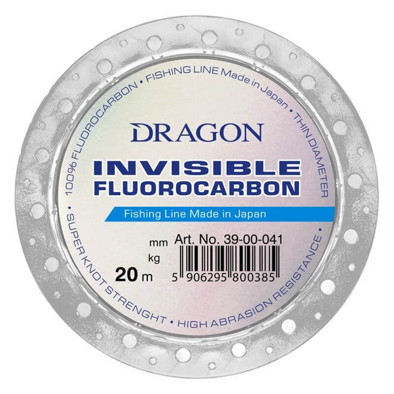 

Леска Dragon Invisible Fluorocarbon 20 м 0.41 мм 11.10 кг (TPO-39-00-041)
