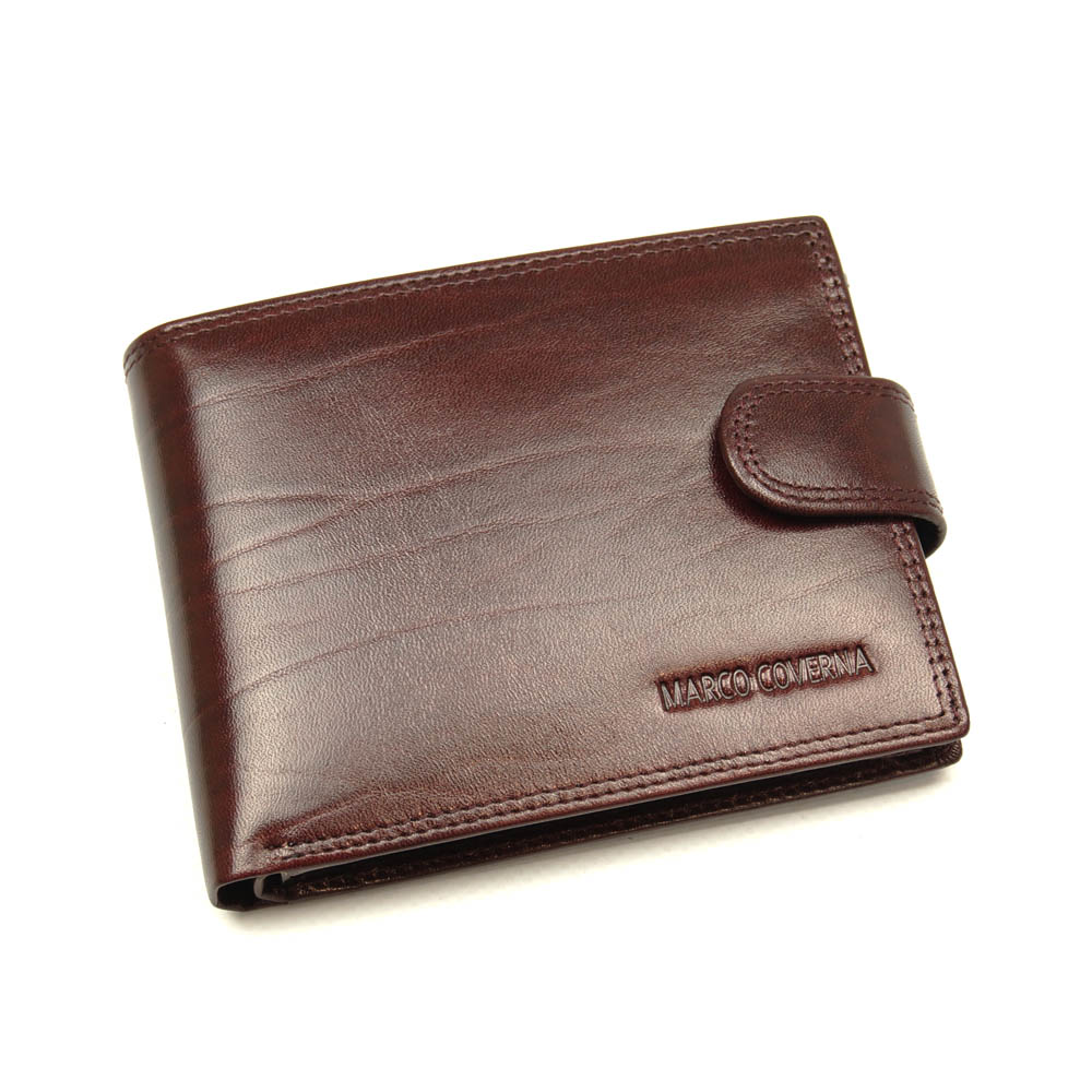 

Мужской кожаный кошелек Marco Coverna BK003-805 коричневый