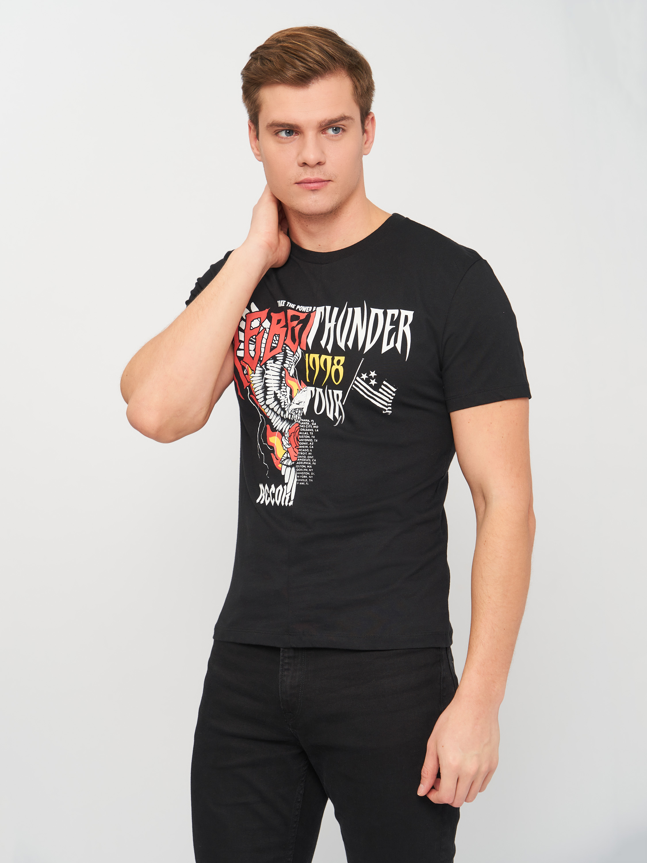 

Футболка H&M 0567513-6  Черная, Футболка H&M 0567513-6 S Черная