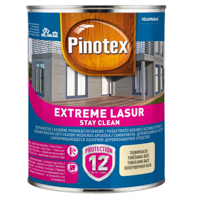 

Самоочищающееся лазурное деревозащитное средство Pinotex EXTREME LASUR 3 л