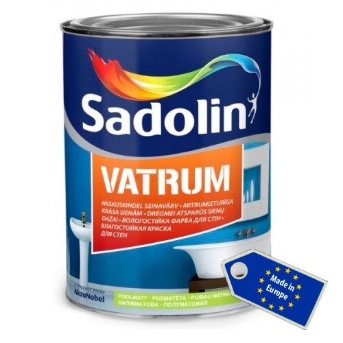 

Краска Sadolin BINDO 40 - водостойкая краска для стен, тонир.база BW, 1 л.