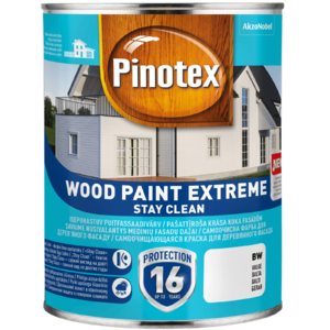 

Краска на водной основе PINOTEX WOOD PAINT EXTREME BW, белый 1 л