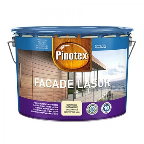 

PINOTEX FACADE LASUR Декоративное деревозащитное средство для защиты от воздействия атмосферных явлений 10 л