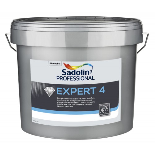 

Краска Sadolin EXPERT 4 - краска для внутренних работ, белый BС, 9,3 л.