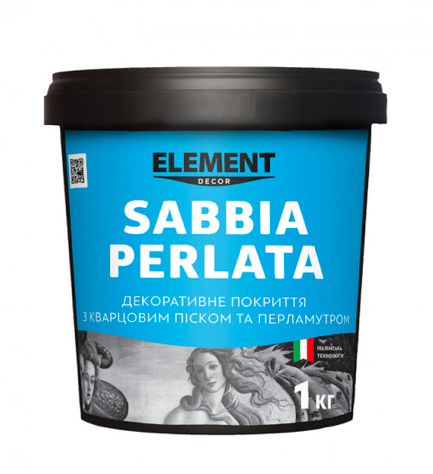 

Декоративное покрытие SABBIA PERLATA ELEMENT DECOR 1 кг - Легкий переливчатый, дымчатый эффект