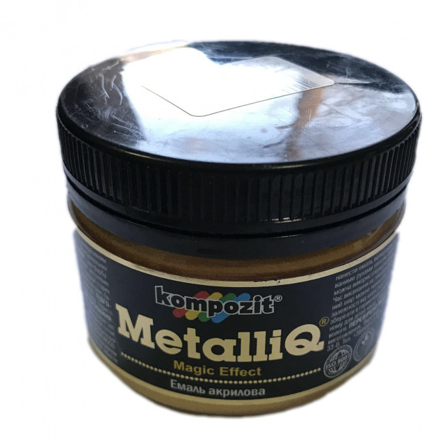 

Эмаль акриловая Kompozit METALLIQ Серебро 0,9 кг